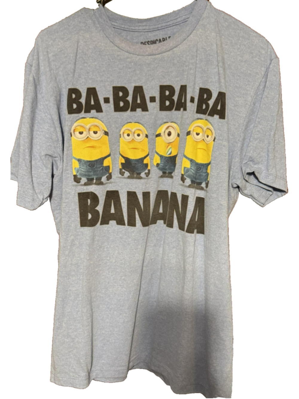 Minions Despicable Me 2 T-Shirt Men's Size L Blue